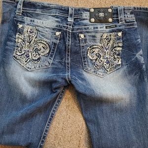 Miss Me Bling Fleur New Easy Boot Jeans